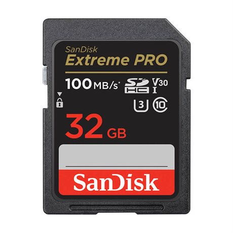 SanDisk SDHC EXTREME PRO 32Gb 100mb/s UHS-I V30 U3 C10