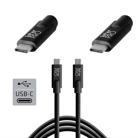 TetherTools TetherPro USB-C - USB-C 4.6m svart