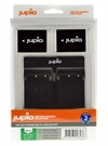 Jupio NP-W126s Fuji kit, 2st batterier+dubbelladdare