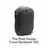 Peak Design Travel Backpack 45L svart inkl. Camera Cube M